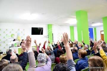 Asamblea de Nueva Canarias de esta tarde en Telde (foto Antonio Alí)